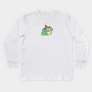 Clown Frog Kids Long Sleeve T-Shirt